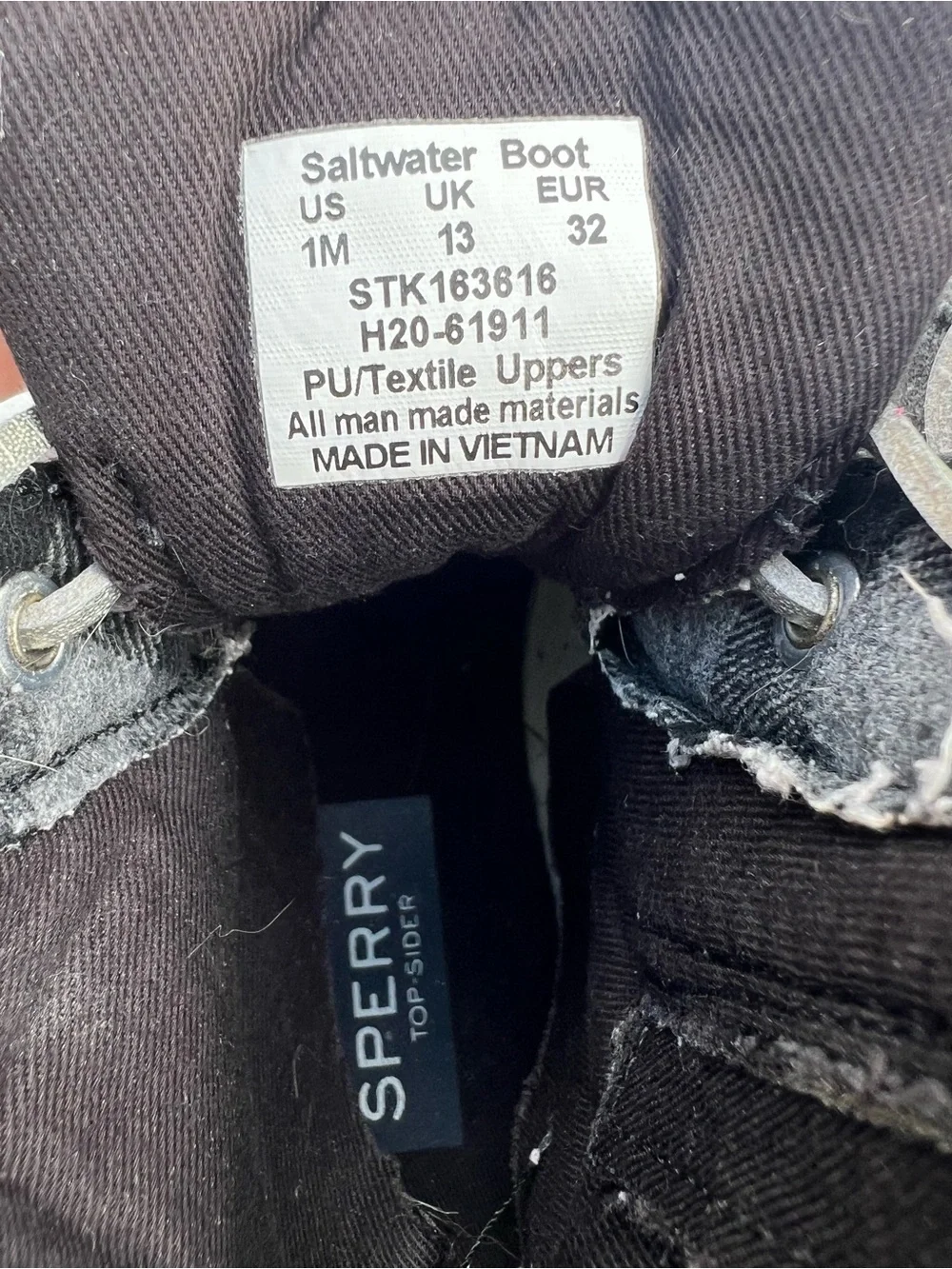 Sperry saltwater boot